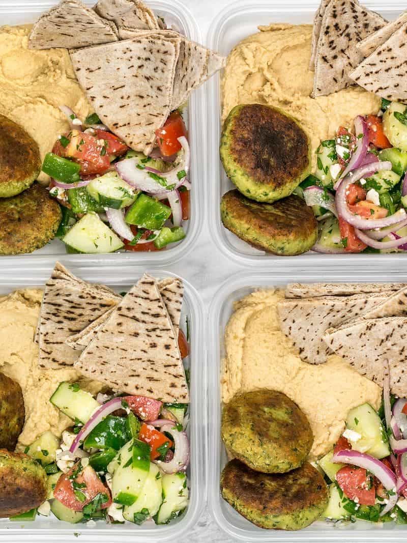 Falafel and Hummus Box Meal Prep