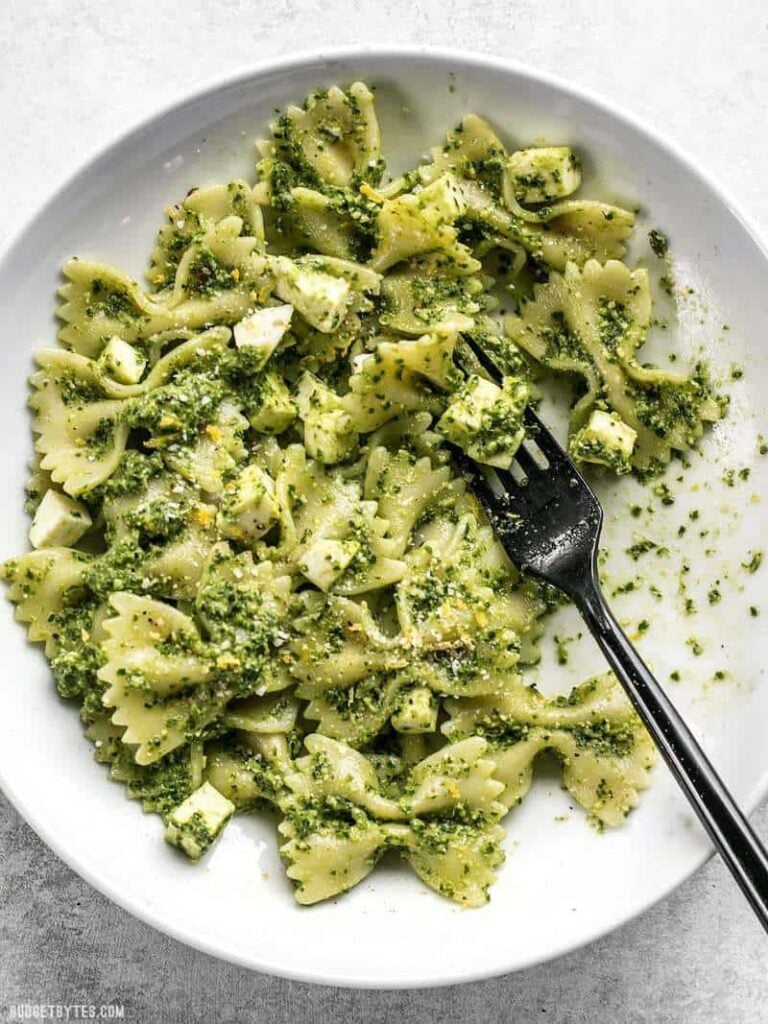 Kale Pesto Pasta Budget Bytes