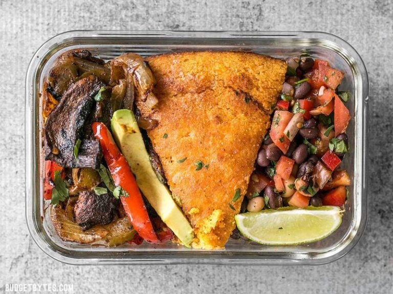 Portobello Fajita Meal Prep Budget Bytes