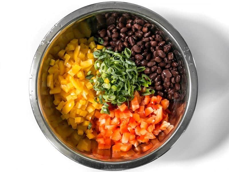 Black Beans Bell Peppers Green Onions