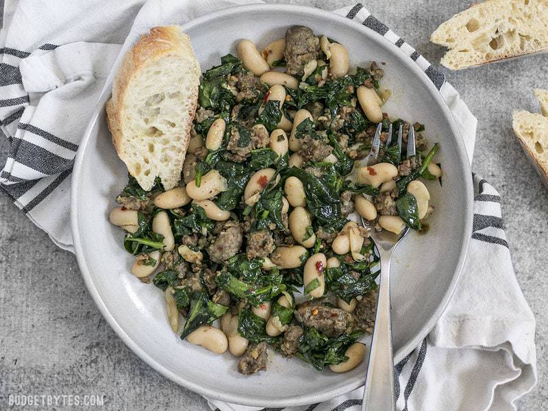 Italian Sausage and White Bean Skillet-image