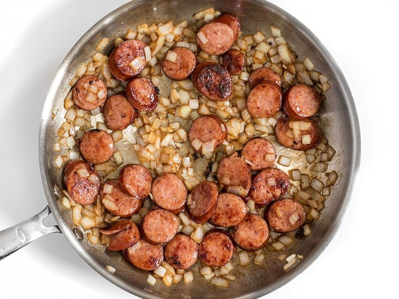 Sautéed Onions and Kielbasa