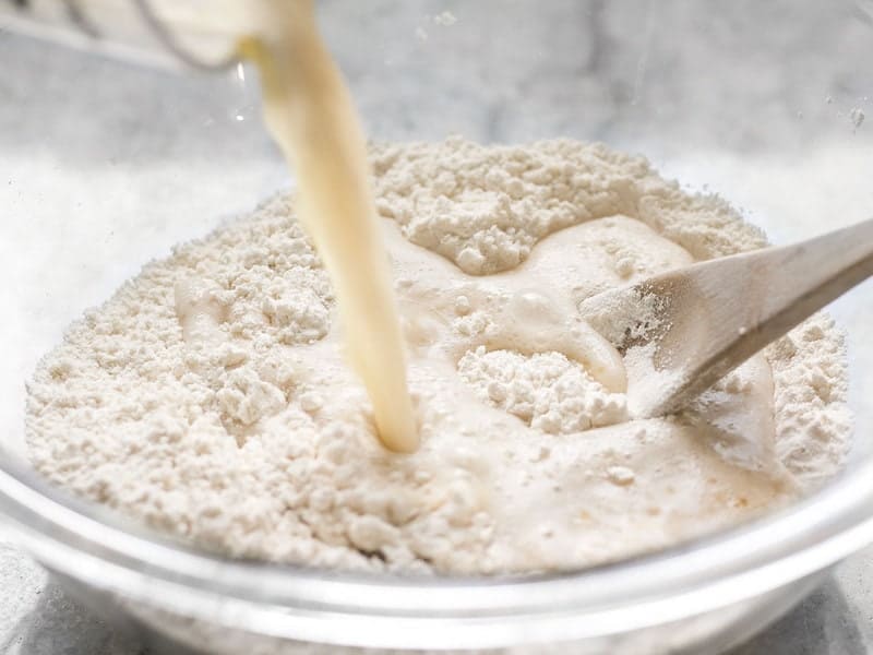 Add Yeast Water to Flour