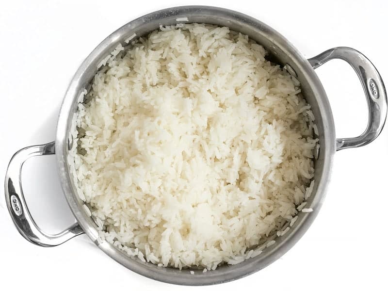 Cooked Rice in the pot
