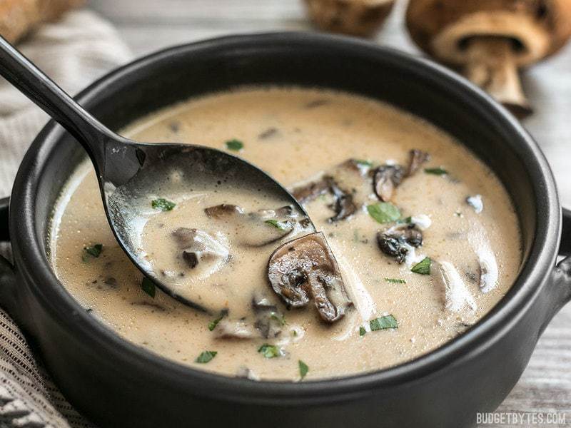 Garlic And Mushroom Soup Recipe