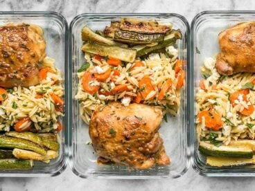 This week's Maple Dijon Chicken Thigh Meal Prep is all about oven roasting, fall flavors, and lots of vegetables. BudgetBytes.com