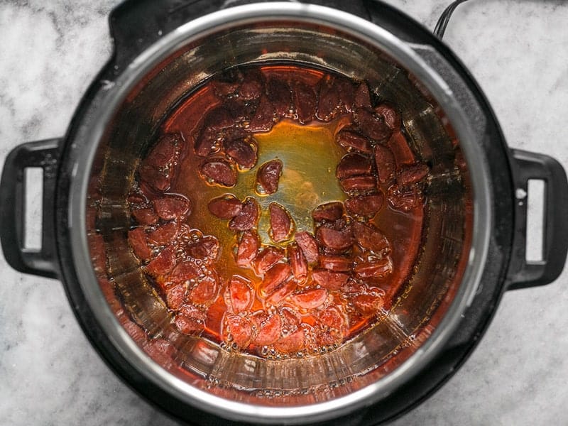 Fried Chorizo in Instant Pot