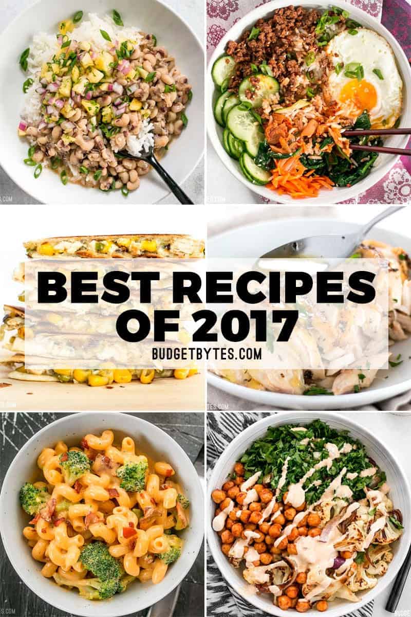 Discover the best recipes of 2017 from Budget Bytes. Budget-frienly, super tasty, and guaranteed to keep your belly full.