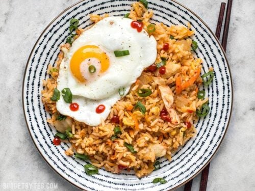 kimchi fried rice budget bytes