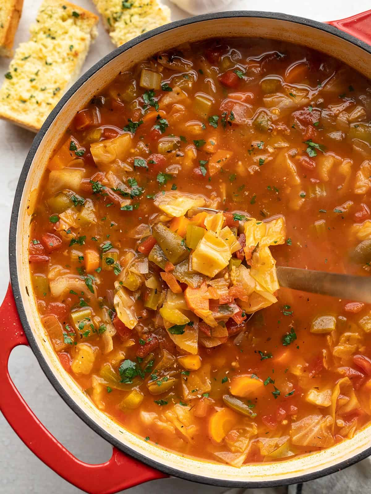 The BEST Healthy Cabbage Soup 