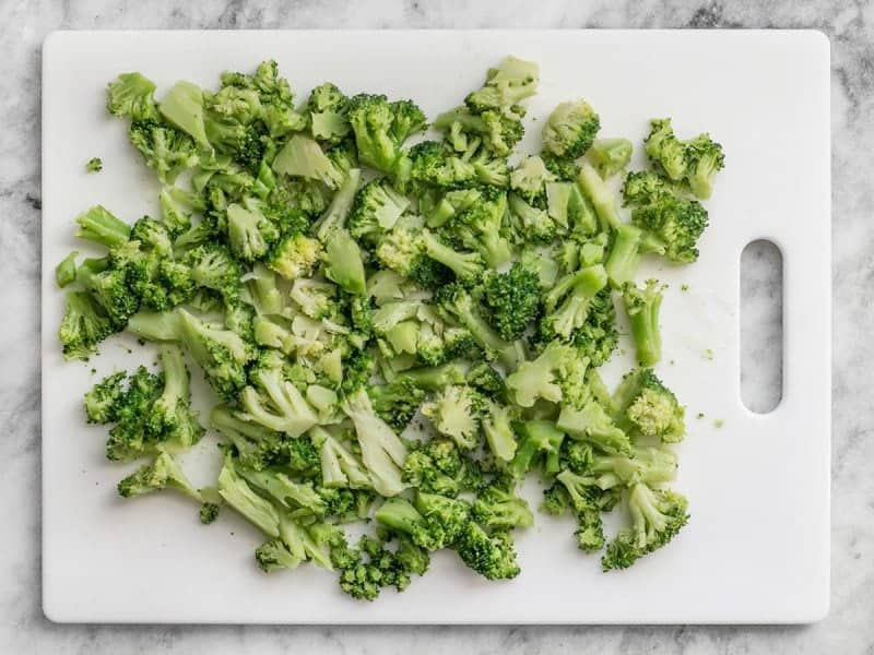 Chopped Broccoli for Crustless Quiche