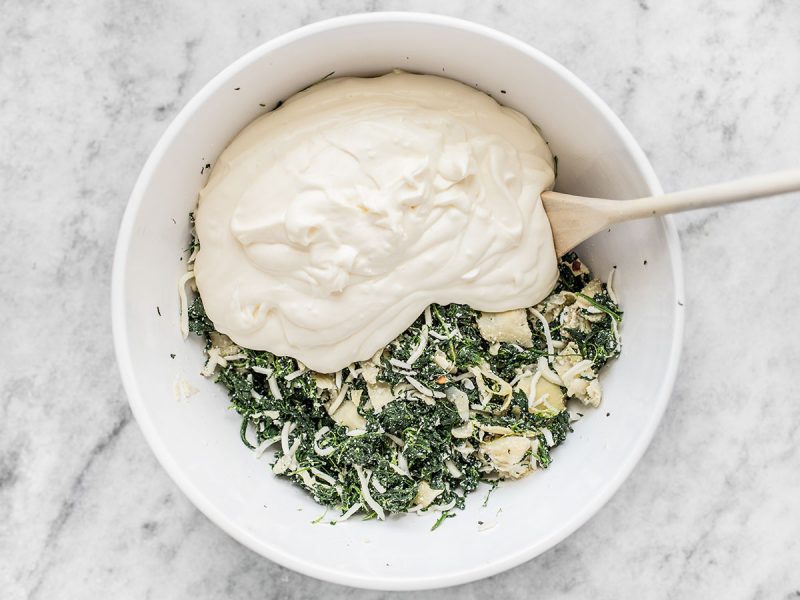 Combine Sauce with Spinach Mixture