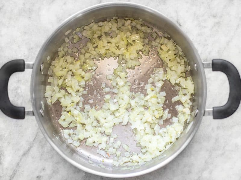 Sauté Onions and Garlic for 15 Bean Soup