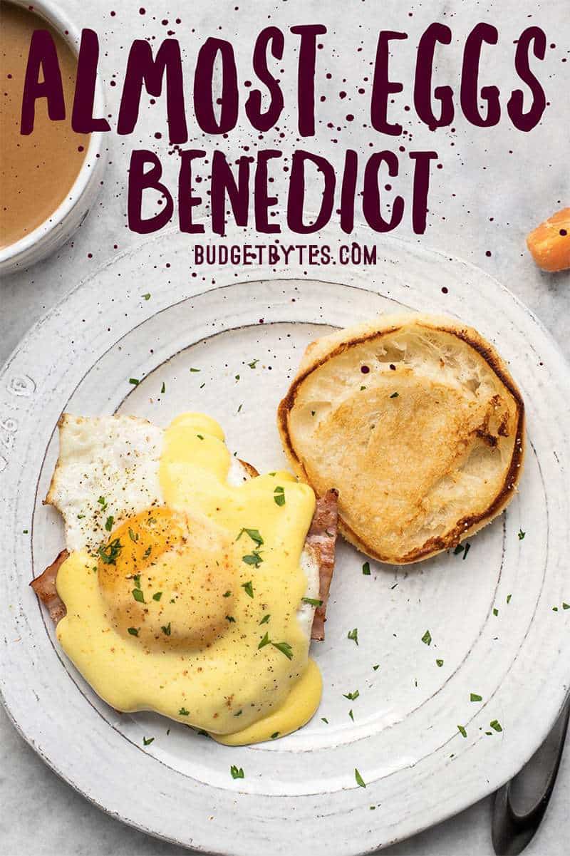 Almost Eggs Benedict is the easy and approachable version of the brunch classic, scaled back and scaled down to feed just to on a lazy weekend morning. Budgetbytes.com