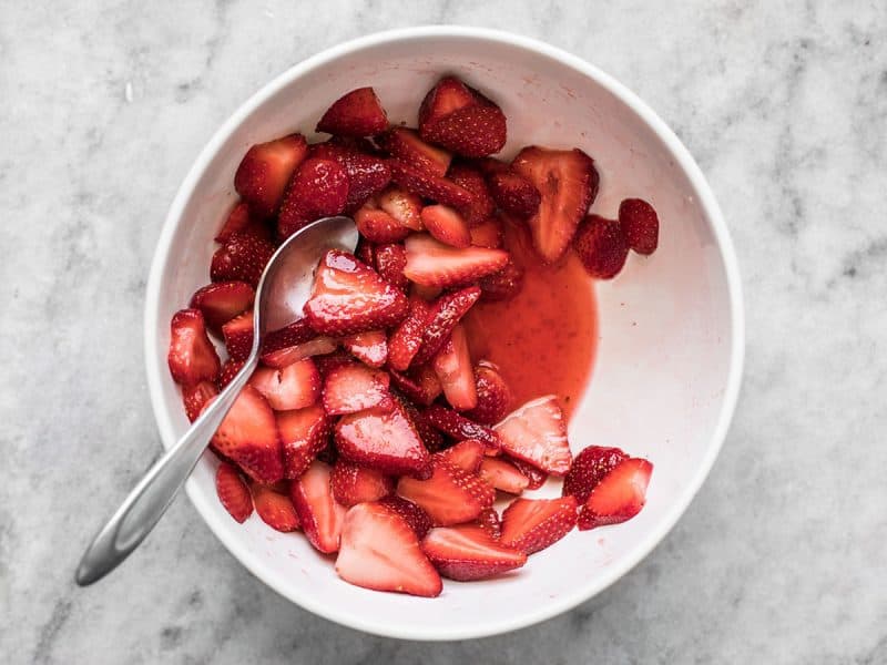 Sugared Strawberries in a bowl