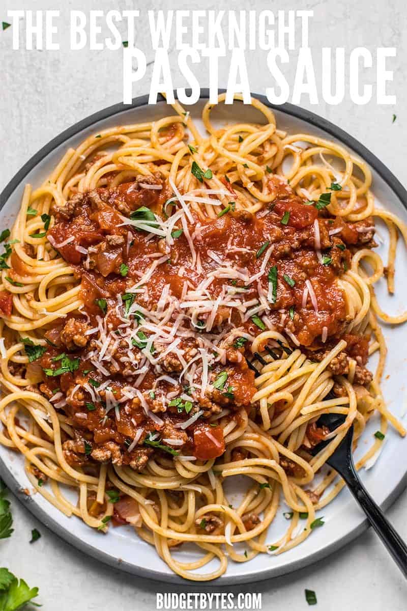 This rich and subtle pasta sauce is incredibly easy, which has earned it the title of The Best Weeknight Pasta Sauce in my house! BudgetBytes.com