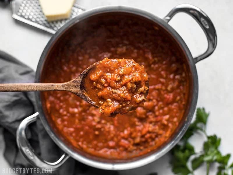 This rich and subtle pasta sauce is incredibly easy, which has earned it the title of The Best Weeknight Pasta Sauce in my house! BudgetBytes.com