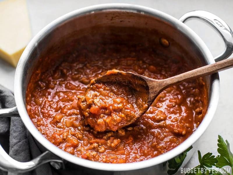 This rich and subtle pasta sauce is incredibly easy, which has earned it the title of The Best Weeknight Pasta Sauce in my house! BudgetBytes.com