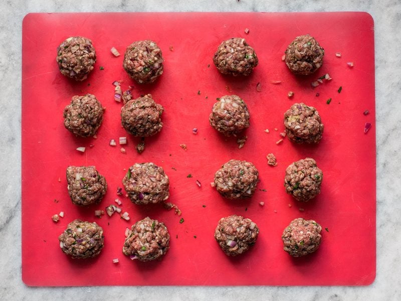 Beef Kofta Meatballs Shaped