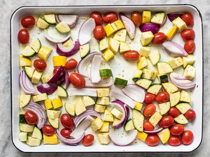 Chopped and Seasoned Vegetables