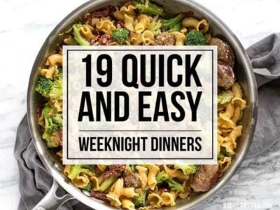 When you're tired and hungry, these 19 Quick and Easy Weeknight Dinners that use pantry staples will save the day and leave you full and happy!