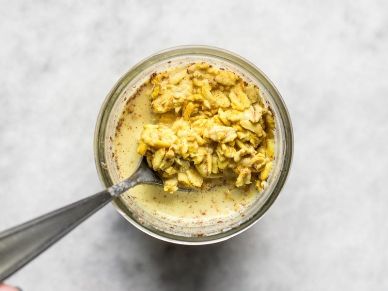 Soaked Golden Milk Overnight Oats