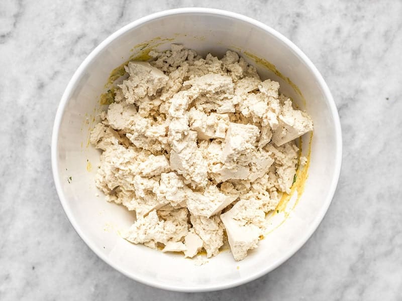 Add Crumble Tofu to Dressing