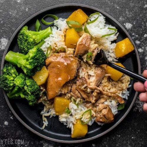 Slow Cooker Pineapple Teriyaki Chicken - Budget Bytes