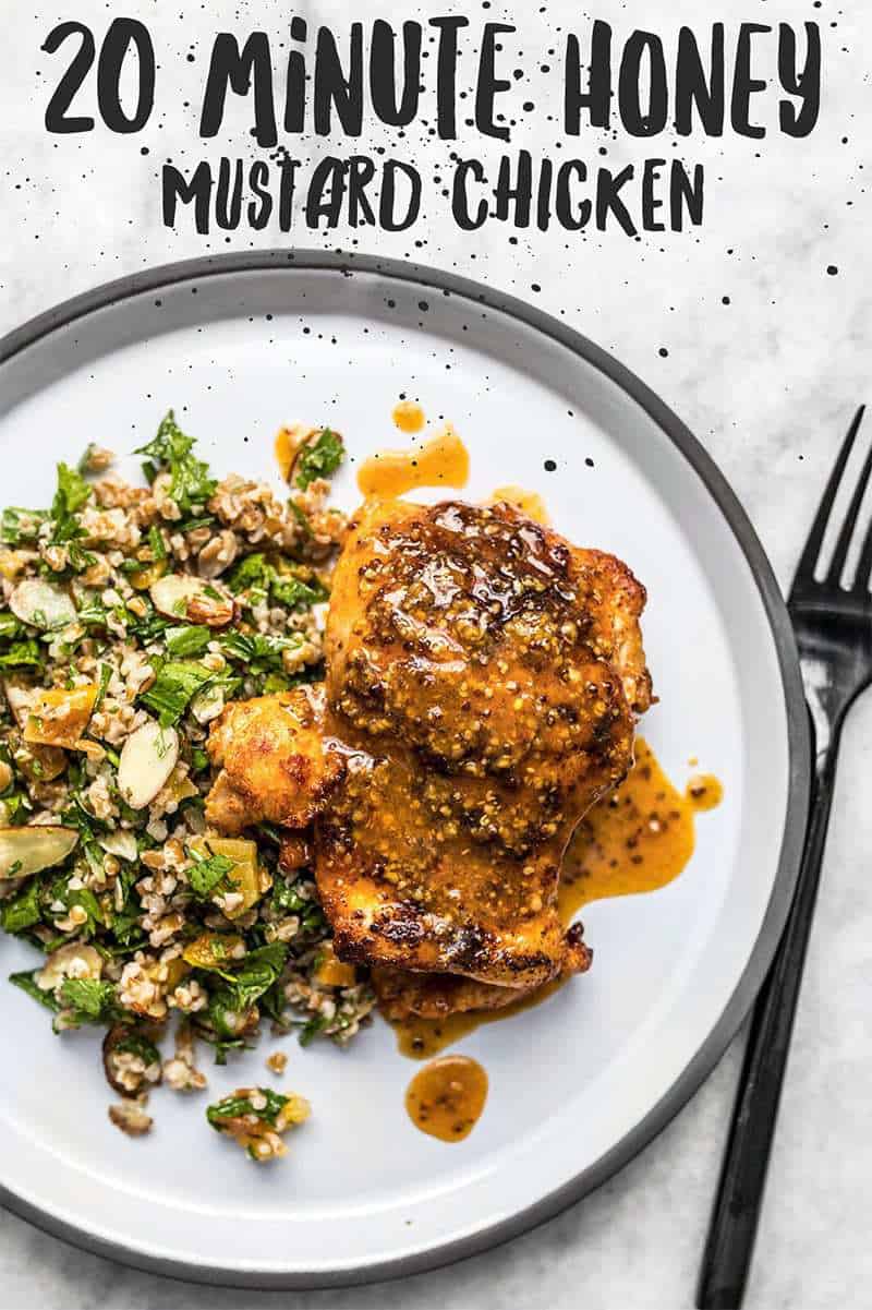 This sweet and tangy 20 Minute Honey Mustard Chicken will be your new family favorite weeknight dinner. Only a few pantry staples needed! Budgetbytes.com