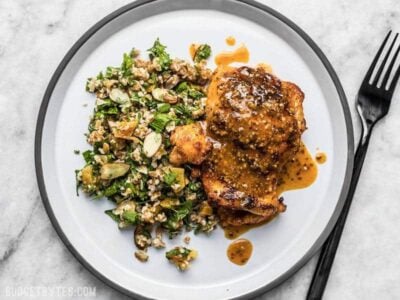 This sweet and tangy 20 Minute Honey Mustard Chicken will be your new family favorite weeknight dinner. Only a few pantry staples needed! Budgetbytes.com