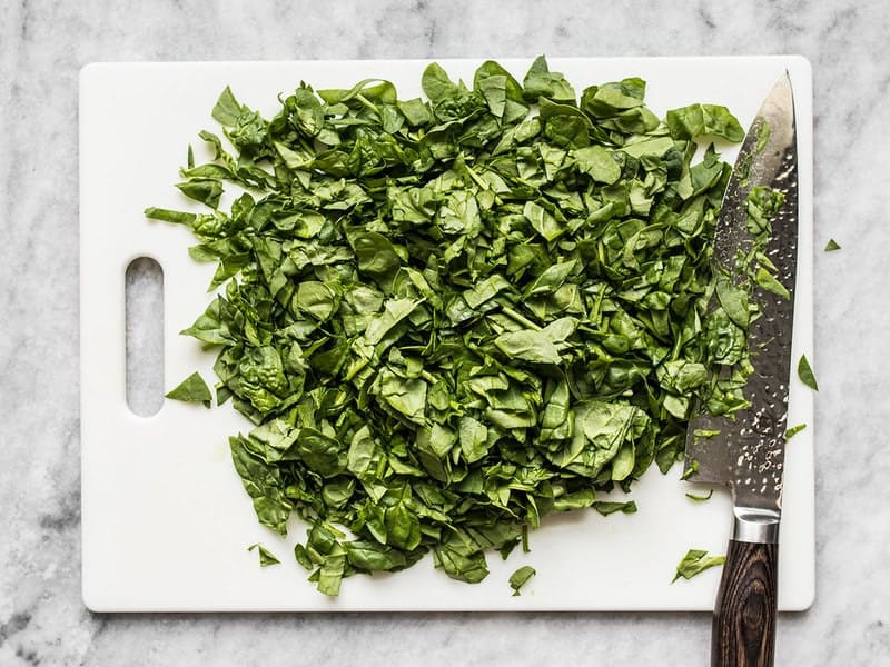 Chop Spinach