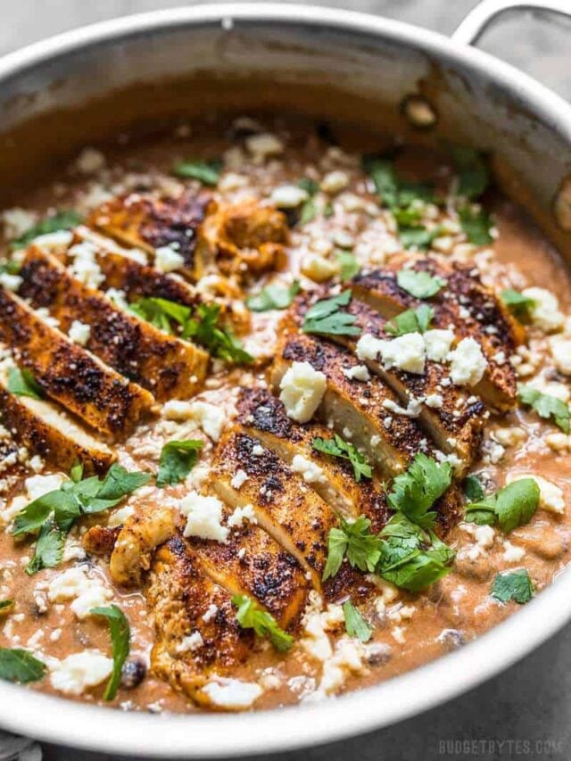 Creamy Salsa Chicken Skillet - Step by Step Photos - Bu…