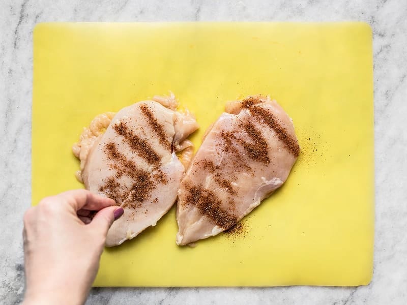 Season Chicken Breast with spices