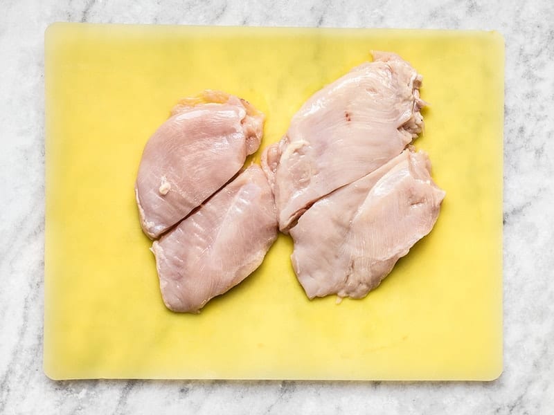 Cut Chicken Breast in Half
