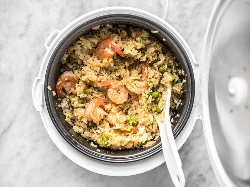 Fold Ingredients Together in Rice Cooker