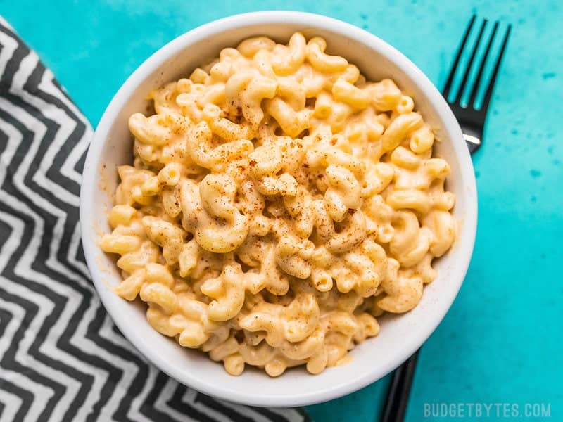 Finished Rich and Creamy Rice Cooker Mac and Cheese