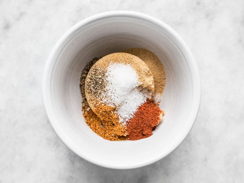 Sweet and Spicy Glaze Seasoning ingredients in a bowl