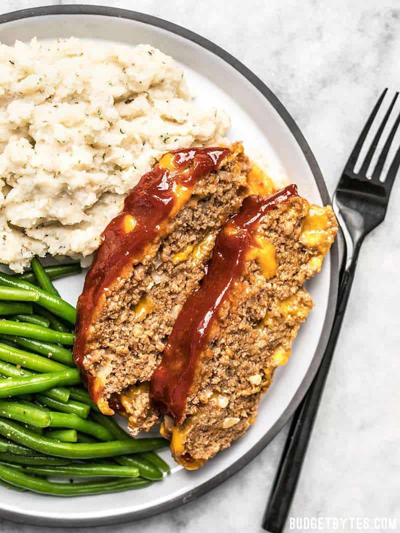 Cheddar Cheeseburger Meatloaf Budget Bytes