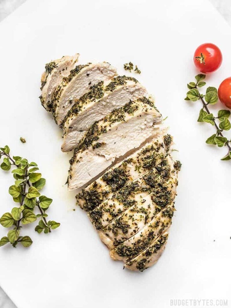 Garlic Herb Baked Chicken Breast - Budget Bytes