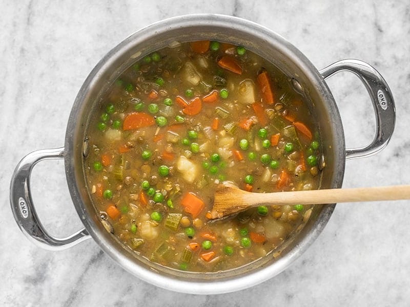 Simmered Vegan Winter Lentil Stew