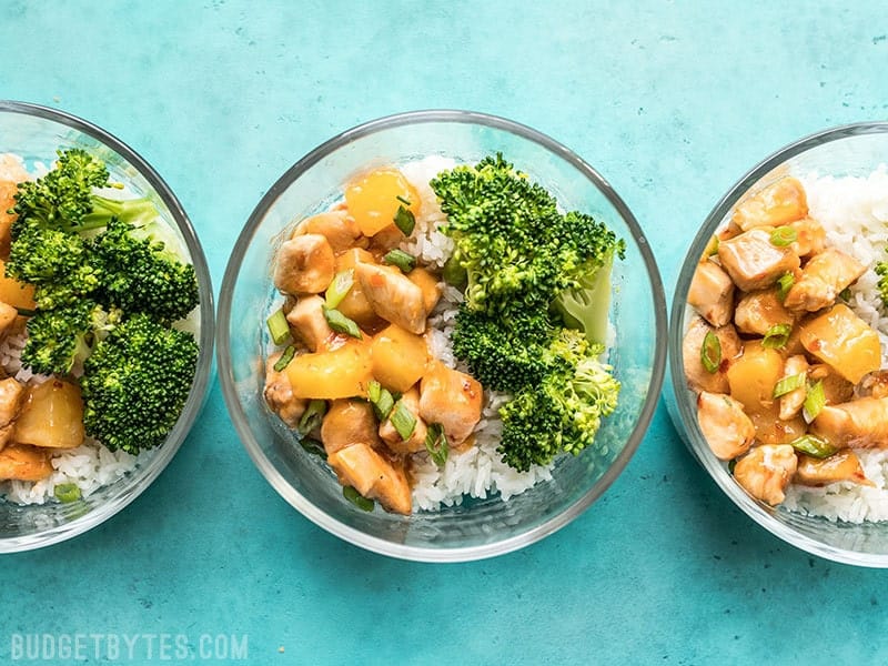 Sweet Chili Chicken Meal Prep Bowls