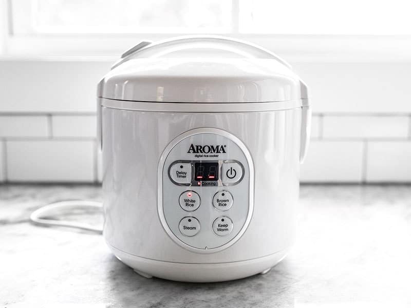 Add Beef to Rice Cooker