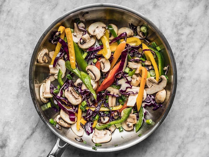 Briefly Stir Fried Vegetables