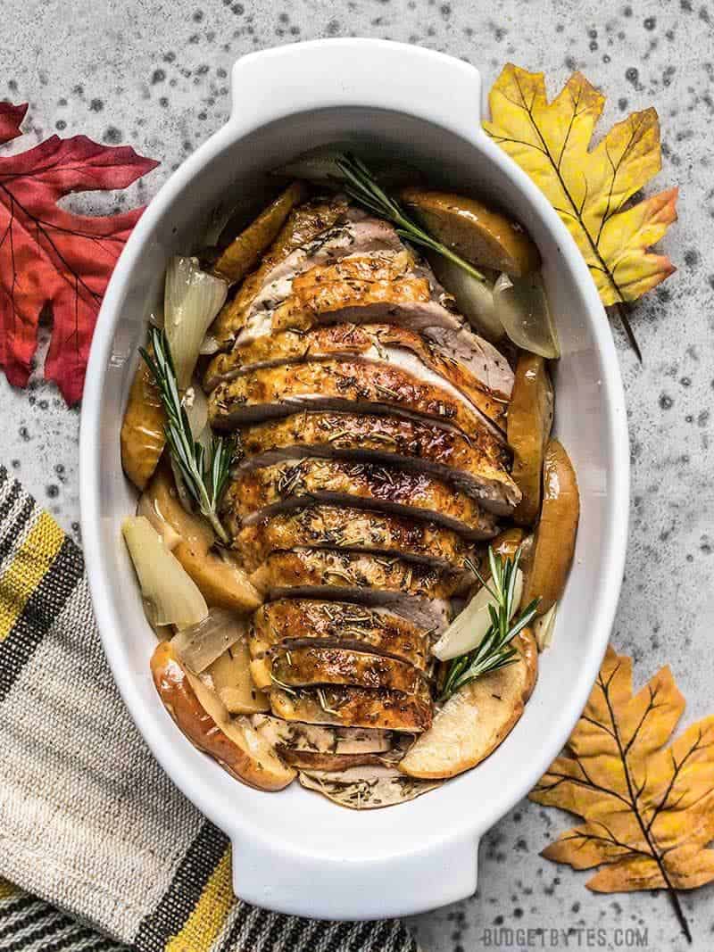 Roast Turkey Breast Stuffed with Apples