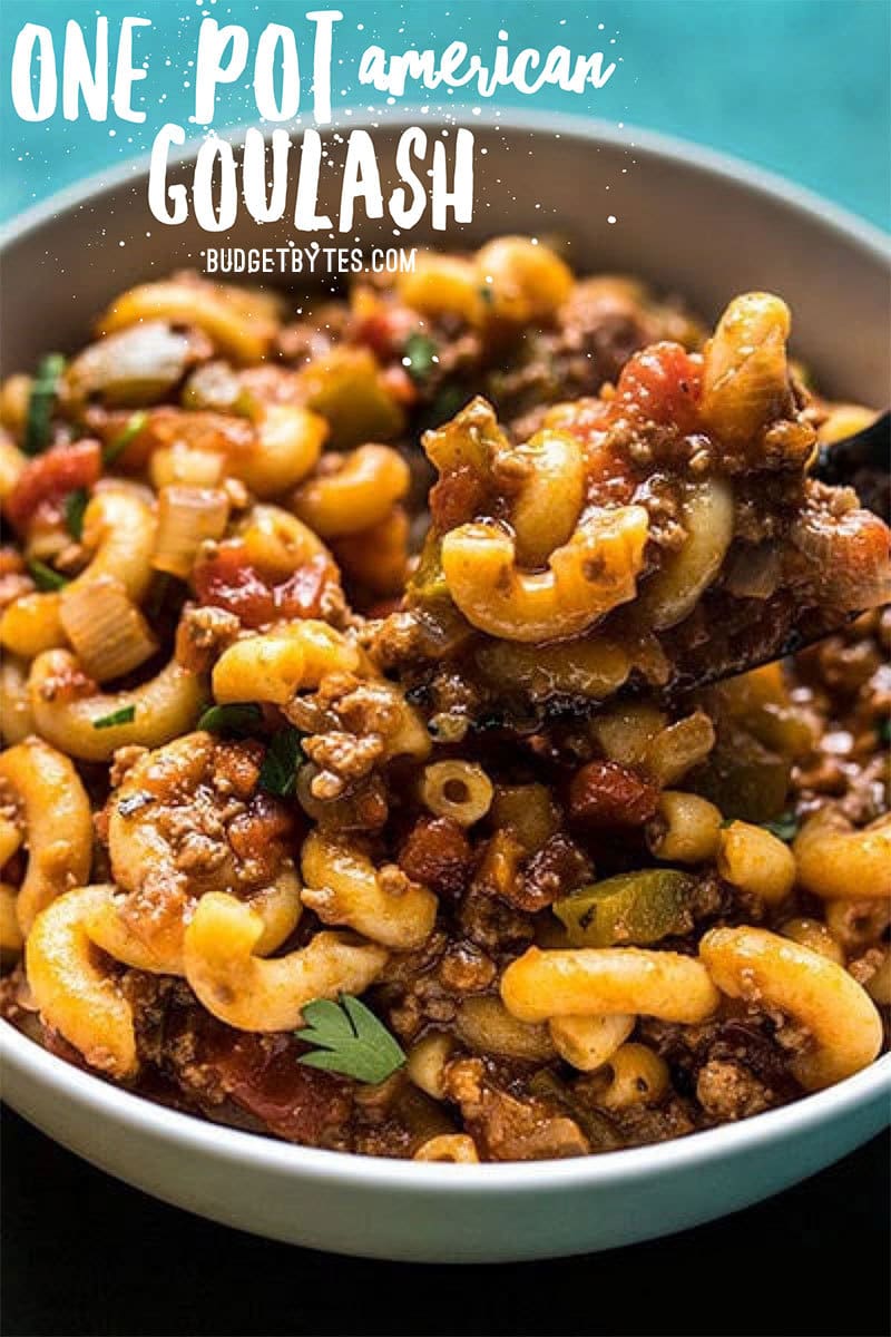 This easy one pot version of American Goulash cooks the pasta and beef in the same pot with a homemade red wine tomato sauce for extra flavor. Budgetbytes.com