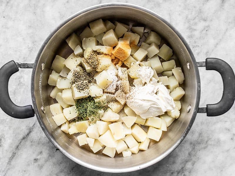 Add Cooked Potatoes Back to Pot