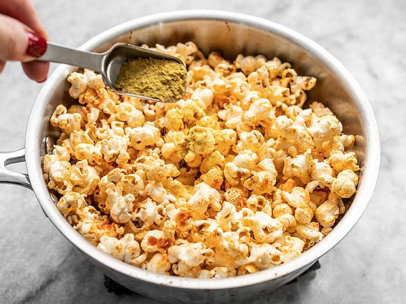 Add Nutritional Yeast to Popcorn