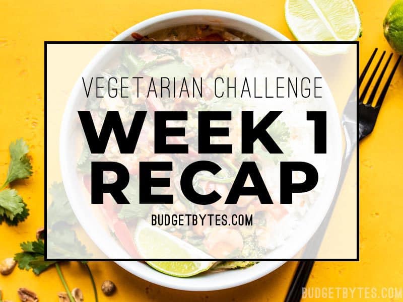 Vegetarian Challenge Week 1 Recap