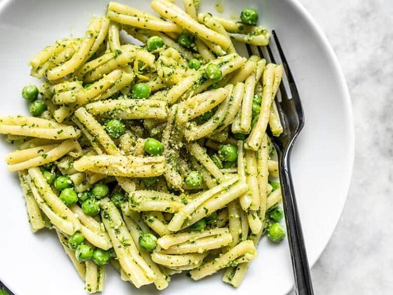 Parsley Pesto Pasta with Peas Budget Bytes