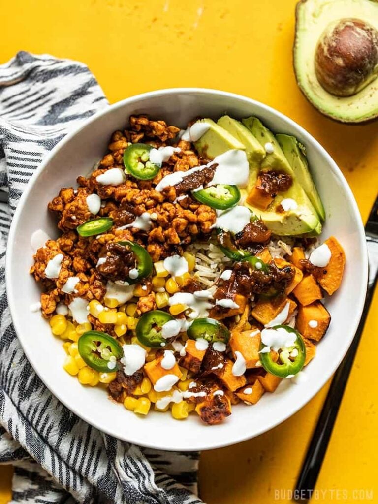 Tempeh Burrito Bowls Vegetarian or Vegan Budget Bytes